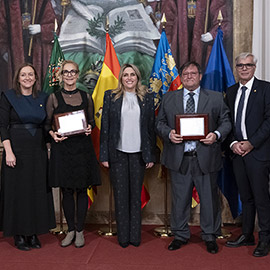 Amalia Nácher y Julián Borrás, galardonados en los Premios Doctor Enrique Boldó