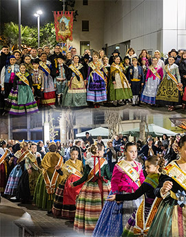 Benicàssim da el pistoletazo de salida a las Fiestas en honor Sant Antoni y Santa Àgueda con la tradicional traslado del estandarte