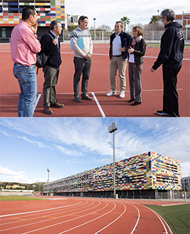 La UJI sustituye el tartán de la pista de atletismo para facilitar el uso docente y la práctica deportiva de la comunidad universitaria