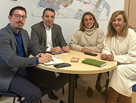 Alberto Vidal, concejal de Comercio y Consumo, se reúne con el colegio de APIS para dar forma a un censo de locales vacíos de Castellón