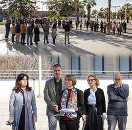 Concentración silenciosa en la UJI por la última víctima de la violencia machista en la Comunidad Valenciana