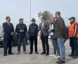 Rubén Ibáñez reafirma su respaldo al sector agrario en su protesta en los accesos al puerto