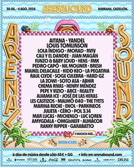 Nuevas confirmaciones Arenal Sound 2024