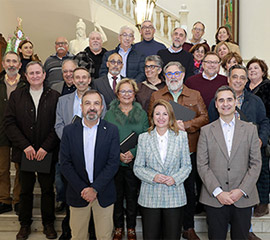 Homenaje a los funcionarios del Ayuntamiento de Castellón jubilados en el último año