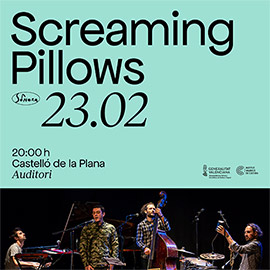 El jazz innovador de Screaming Pillows en el Auditori de Castelló el viernes, 23 de febrero