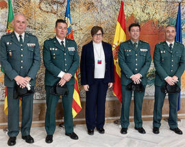 Tres nuevos comandantes de la Guardia Civil en la provincia de Castellón