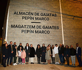 El artista gaiatero Pepín Marco da nombre desde hoy al Almacén de Gaiatas