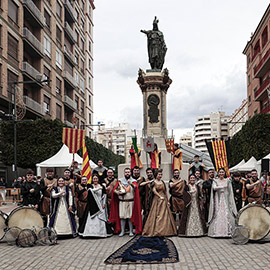 La Germandat dels Cavallers de la Conquesta rinde homenaje al rey Jaume I