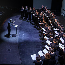 Concierto del Cor de la Generalitat en el Palau de Congressos de Peníscola,  sábado 9 de marzo