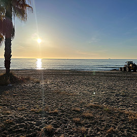 Benicàssim se prepara para la instalación de los chiringuitos en la playa