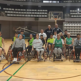 La jornada de baloncesto inclusivo ´Ven a jugar con nosotros´ reúne  a estudiantes y jugadores en Castellón