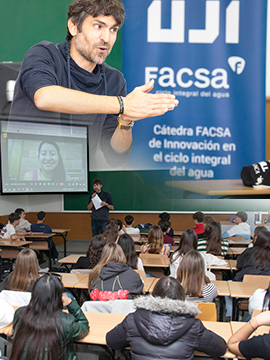 La Cátedra FACSA-UJI celebra el Dia Mundial del Agua junto a alumnado de secundaria de Torreblanca