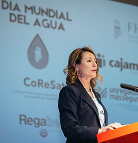 La alcaldesa de Castellón participa en una jornada organizada por la Federación de Comunidades de Regantes de la Comunitat Valenciana