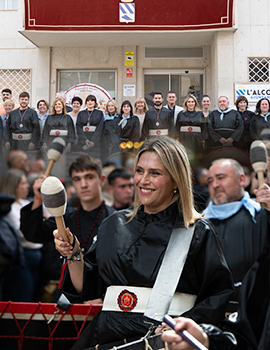 Marta Barrachina defiende la Rompida de la Hora de l´Alcora como una tradición llena de sentimiento, emoción y sonoridad