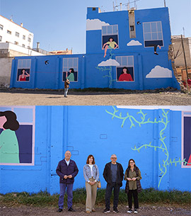 El museo de arte urbano del TEST crece con ´Vecindario´, una reflexión sobre la vida de barrio firmada por Dakota Hernández