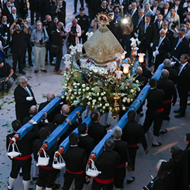 Procesión General con la imagen de la Mare de Déu del Lledó y traslado a su Basílica