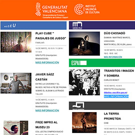 Programación semanal del  Institut Valencià de Cultura, IVC
