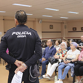 La Policía Local de Onda inicia la campaña de prevención en seguridad para personas mayores