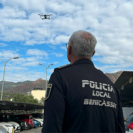 Benicàssim intensifica el control con drones para evitar zonas de agua estancada en las que pueda proliferar el mosquito tigre