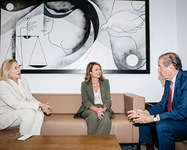 Encuentro con el presidente de la Audiencia Provincial de Castellón para fortalecer la colaboración con el Ayuntamiento