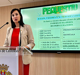 El Ayuntamiento presenta PEQUESTIU para ayudar a conciliar la vida laboral y familiar en julio