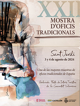 XXII Mostra d´Oficis Tradicionals de Sant Jordi, el 3 y 4 de agosto