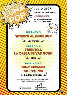 Vuelve el Festival ´Luna Pop´ a Oropesa del Mar