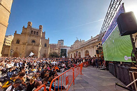 Castellón instalará una pantalla gigante en la plaza Mayor para seguir a ´la roja´ en la final de la Eurocopa este domingo