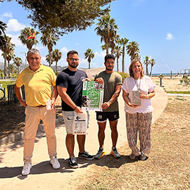 Torneo anual de rugby playa memorial Miguel Mundo en la playa Voramar de Benicàssim
