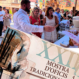 La Mostra d´Oficis Tradicionals  de Sant Jordi reunirá a más de 100 artesanos tras su declaración como Fiesta de Interés Turístico