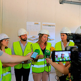 Visita a las obras del nuevo CEIP Mestre Canós