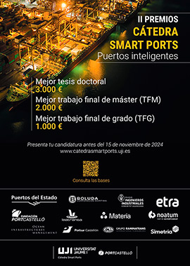 Abierto el plazo de presentación para los II Premios Cátedra Smart Ports