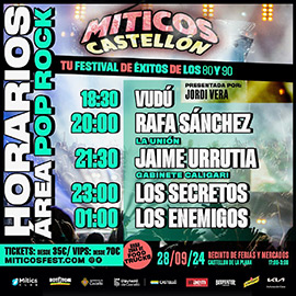 Qué ver y cómo moverse por el festival pop rock de los 80 y 90, Míticos Castellón