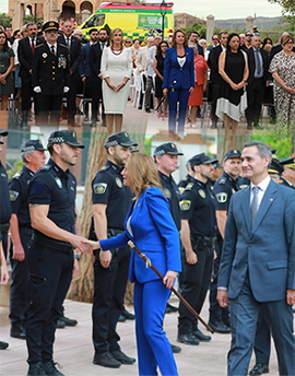 Acto institucional en Castellón de la celebración del Patrón de la Policía Local, San Miguel Arcángel