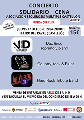 Gala musical benéfica de la Asociación de Esclerosis Múltiple de Castellón, 17 de octubre