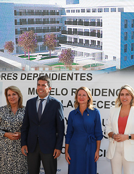 El President de la Generalitat, Carlos Mazón en Castellón anuncia la puesta en marcha del proyecto de construcción de la Residencia de Mayores y Centro de Día en la calle Onda
