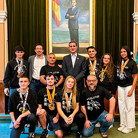 Recepción a los deportistas del Club Esport Castelló de Jiu-Jitsu por sus recientes éxitos internacionales