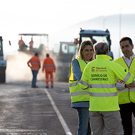 La Diputación de Castellón refuerza el firme y mejora la seguridad vial de la carretera CV-159 que conecta la localidad de Cabanes hasta Les Useres