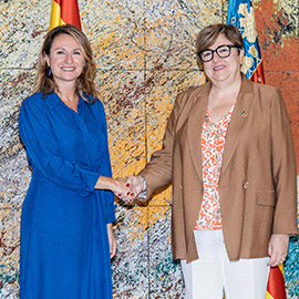 Begoña Carrasco y Antonia García Valls apuestan por la colaboración institucional