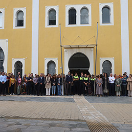Minuto de silencio en PortCastelló en apoyo y solidaridad con todas las personas afectadas por la DANA