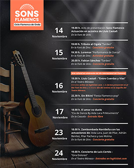 Onda presenta el ciclo Sons Flamencs con una variada programación de música y danza