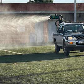 El Patronato de Deportes amplía las fumigaciones en las instalaciones Javier Marquina y Chencho