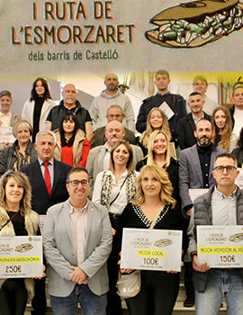 Barbados Bar Café, El Barull y Bar Casa Laura, premiados en la ´´I Ruta de l´Esmorzaret dels Barris de Castelló´´