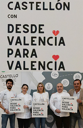 La Diputación apoya a los chefs castellonenses unidos en la iniciativa De Valencia para Valencia