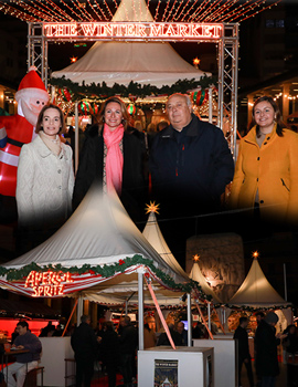 El ambiente navideño del Winter Market de Santa Clara