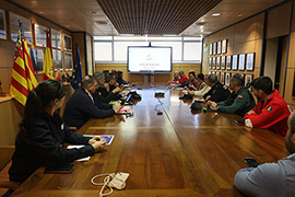 Reunión técnica de seguridad para coordinar el desembarco de los Reyes Magos