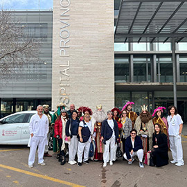 Los Reyes Magos visitan a los niños del Hospital General y Provincial de Castellón