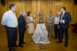 Zorita. Diputación e IVACOR restauran la talla de la Virgen de la Balma
