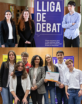 El IES Professor Broch i Llop de Vila-real gana la fase local de la Liga de Debate de Secundaria y Bachillerato de la Red Vives