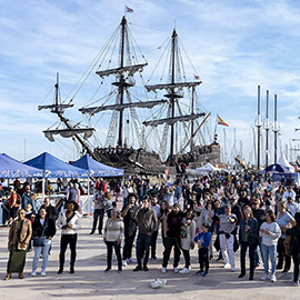 Los barcos de la Fundación Nao Victoria se preparan para participar en Escala a Castelló